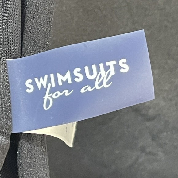 NWT Swimsuits for All Plus Size 46G Black Tankini Top Only - Picture 9 of 11